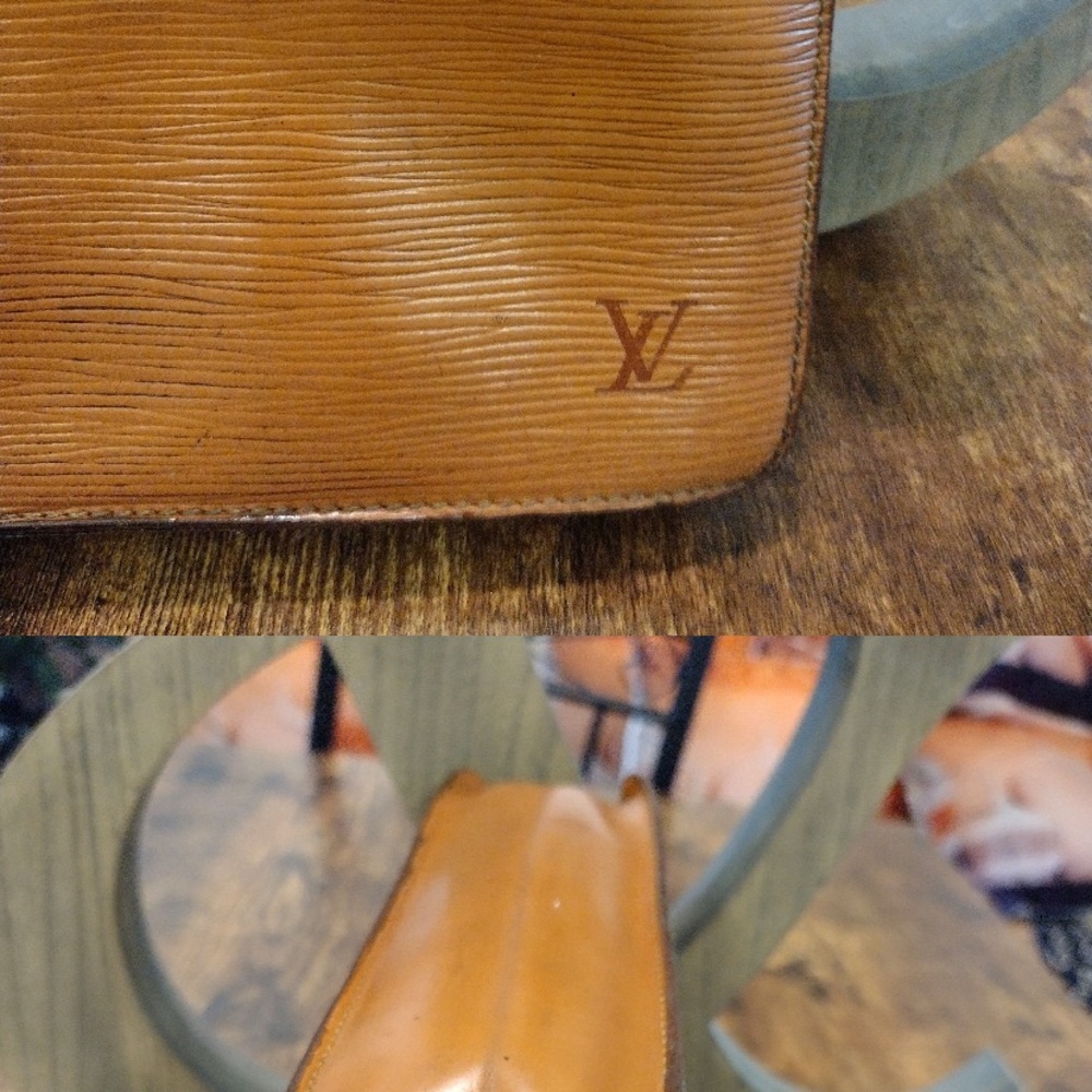 VINTAGE Louis Vuitton BROWN EPI LEATHER POUCHETTE - Picture 14 of 14